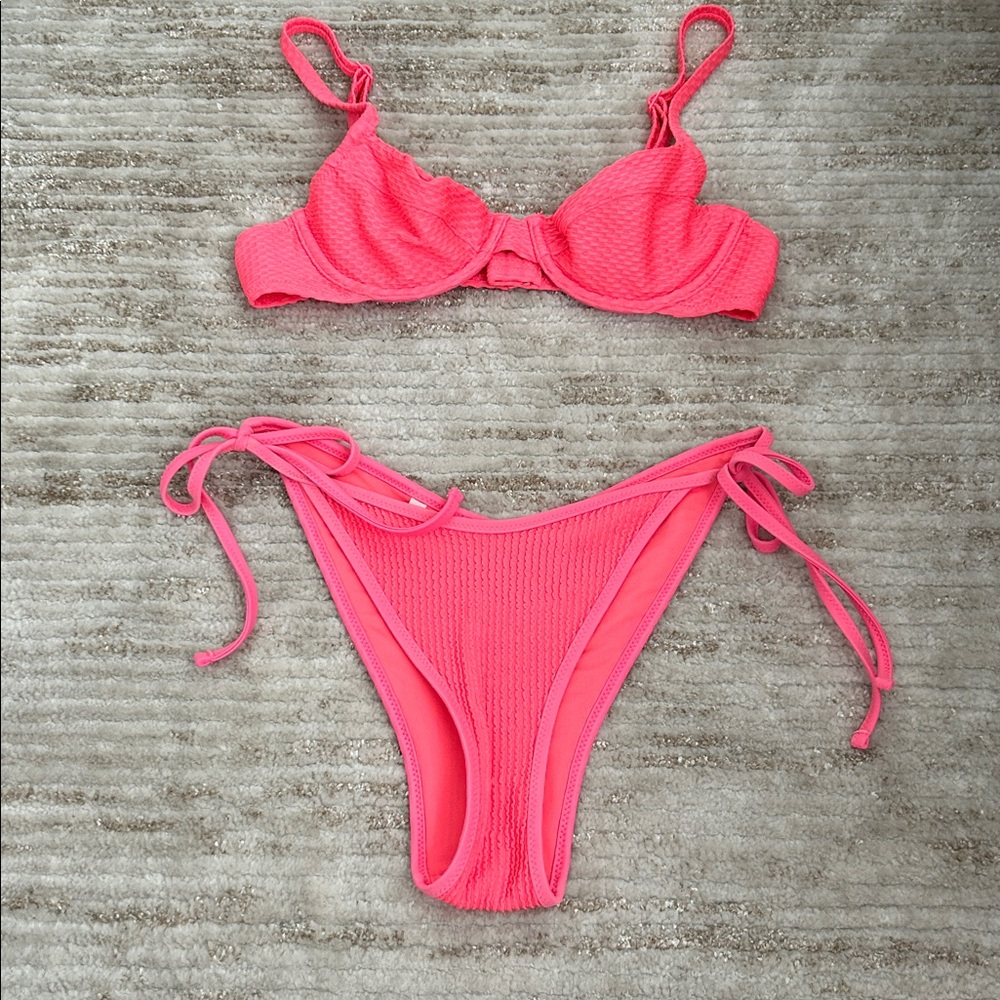 Aerie Coral Bikini Set
